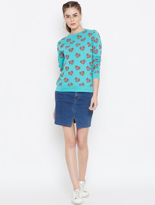 crew neck graphic print sweatshirt - 16634628 - Very Small Image - 1