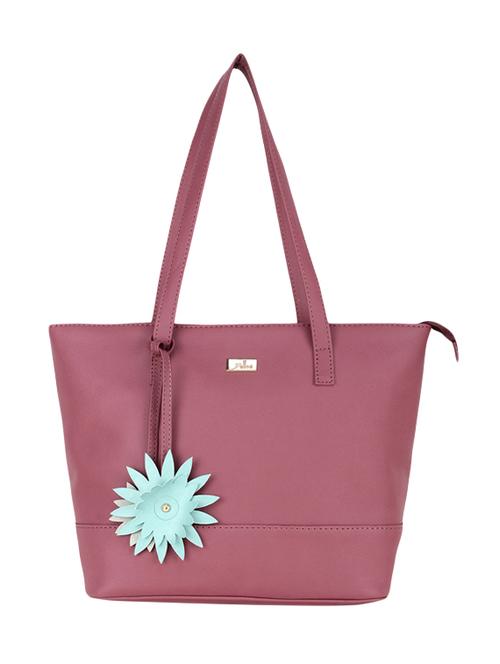 pink leatherette (pu) regular tote - 16635185 - Very Small Image - 1