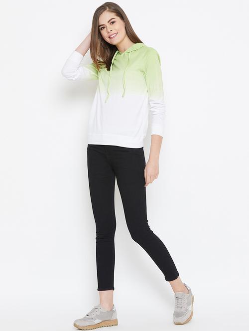long sleeved ombre hooded tee - 16635204 - Very Small Image - 1