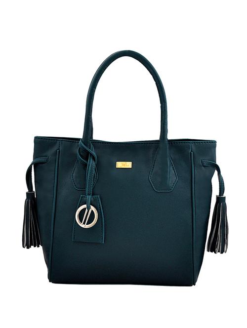 green leatherette (pu) regular handbag - 16635275 - Very Small Image - 1