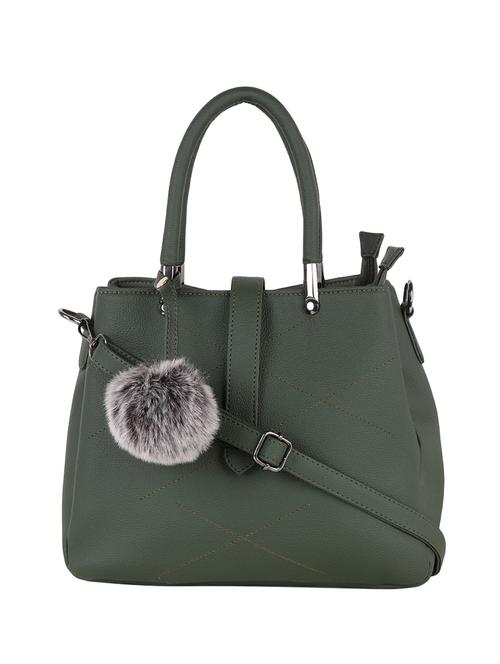 green leatherette (pu) handbag - 16635293 - Very Small Image - 1