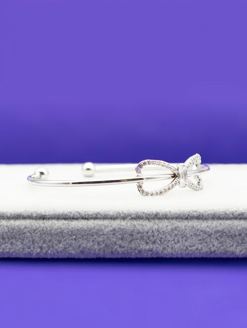 silver metal bangle bracelet - 16636121 - Very Small Image - 1