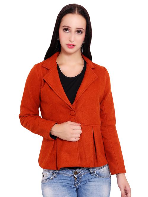 lapel neck pleated coat - 16636906 - Very Small Image - 1