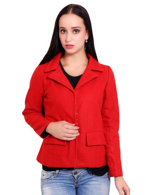 lapel neck pocket flap coat - 16636909 - Very Small Image - 1