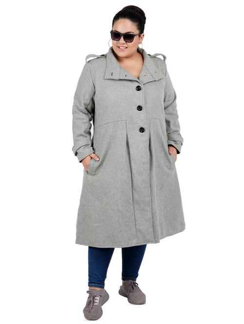 lapel neck pocket detail long coat - 16636924 - Very Small Image - 1