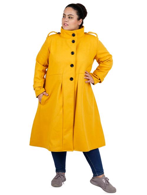 contrast button pocket detail long coat - 16636925 - Very Small Image - 1