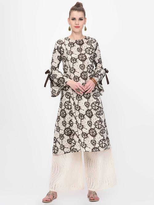 printed a-line kurta - 16638006 - Very Small Image - 1