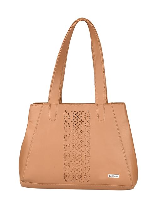 brown leatherette (pu) regular handbag - 16640932 - Very Small Image - 1
