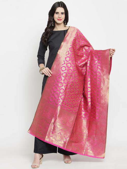 ethnic motif banarasi dupatta - 16641394 - Very Small Image - 1