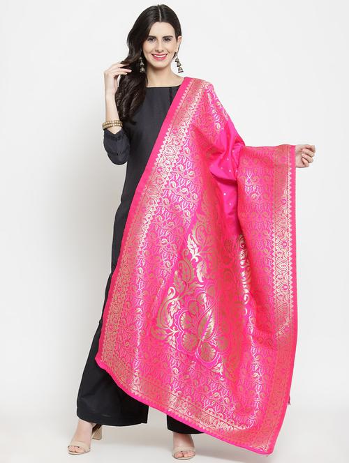 ethnic motif banarasi dupatta - 16641395 - Very Small Image - 1