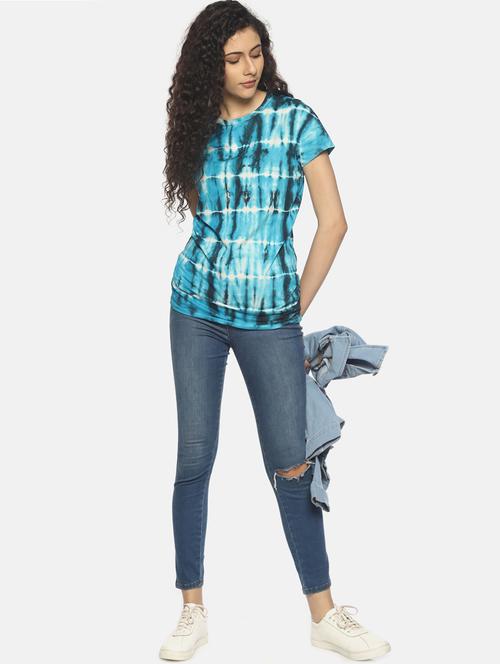 round neck tie & dye tee - 16641764 - Very Small Image - 1