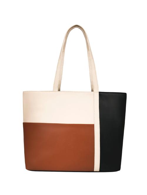 black leatherette (pu) regular tote - 16642620 - Very Small Image - 1