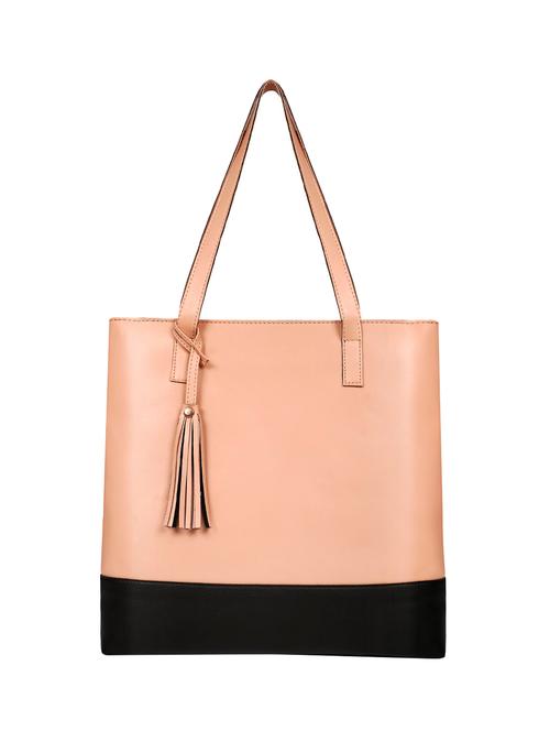 pink leatherette (pu) regular tote - 16642640 - Very Small Image - 1