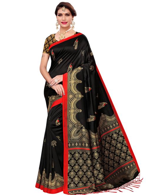 self-design banarasi saree with blouse - 16644660 - Very Small Image - 1