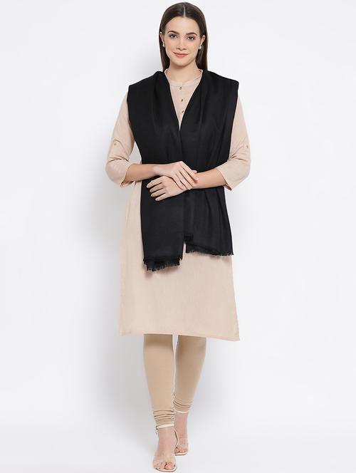 solid wool shawl - 16645141 - Very Small Image - 1