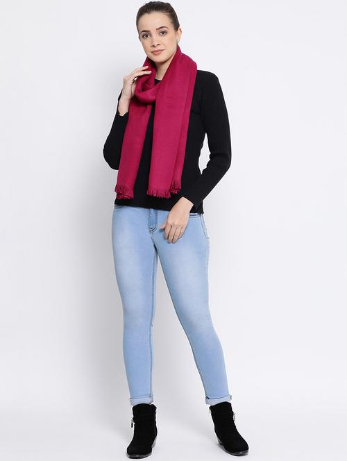 solid wool shawl - 16645144 - Very Small Image - 1