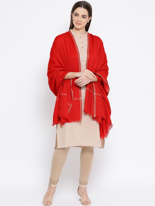 solid wool shawl - 16645145 - Very Small Image - 1