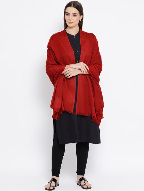 solid wool shawl - 16645152 - Very Small Image - 1