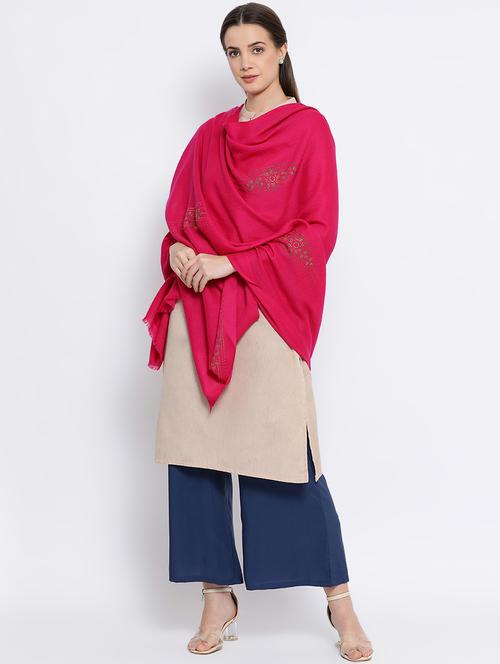 solid wool shawl - 16645156 - Very Small Image - 1