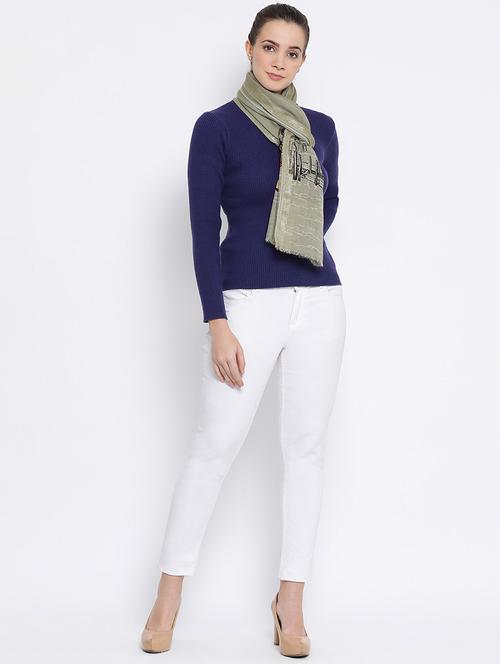 conversational wool stole - 16645212 - Very Small Image - 1
