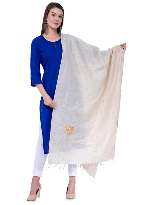 gota work embroidered dupatta - 16645558 - Very Small Image - 1