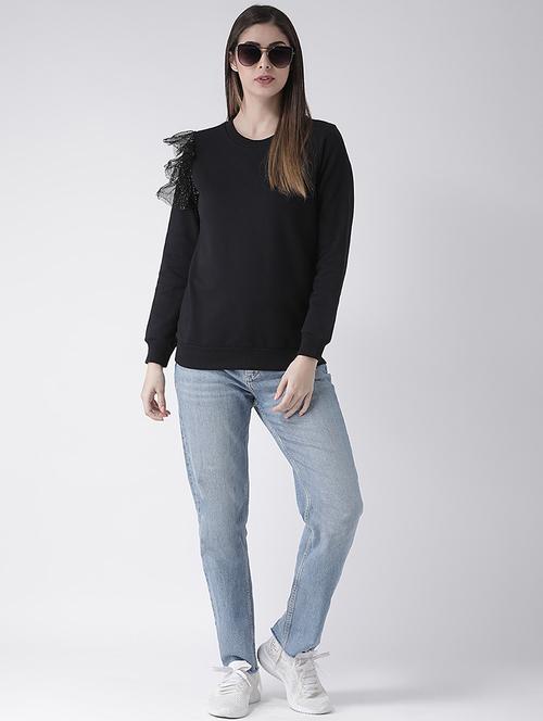 frill detail solid sweatshirt - 16645808 - Very Small Image - 1