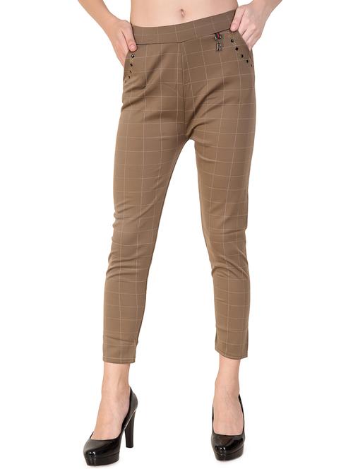 high rise embellished straight trouser - 16646440 - Very Small Image - 1