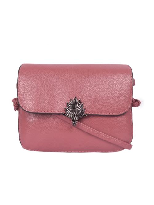 pink leatherette (pu) sling bag - 16646767 - Very Small Image - 1