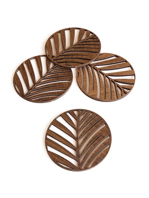 wooden coaster set of 4 - 16646858 - Very Small Image - 1