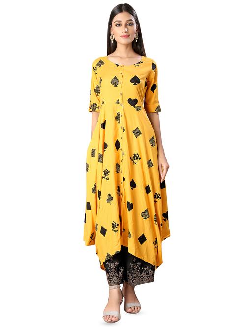 conversational cowl kurta - 16646908 - Very Small Image - 1