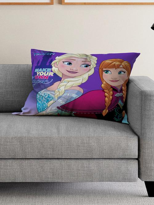 frozen filled cushion cover with zipper closure. - 16648629 - Very Small Image - 1