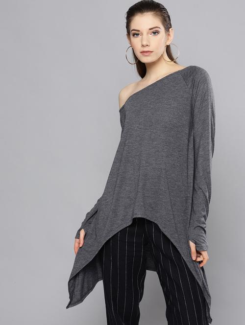 off shoulder asymmetric top - 16649233 - Very Small Image - 1