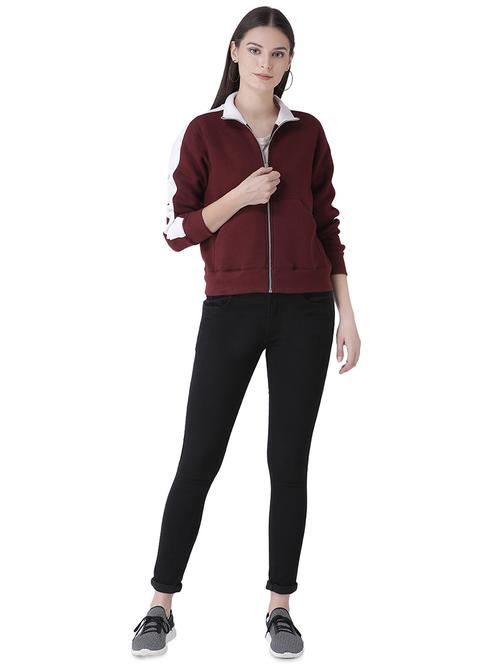 contrast strap long sleeved jacket - 16649487 - Very Small Image - 1