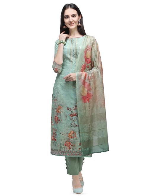 printed unstitched suit - 16649596 - Very Small Image - 1