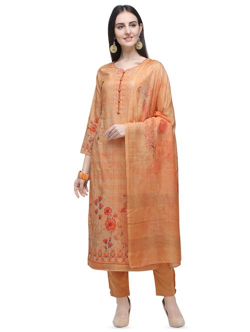 printed unstitched suit - 16649600 - Very Small Image - 1