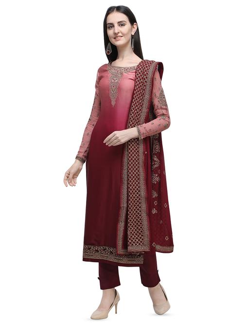 embroidered unstitched suit - 16649608 - Very Small Image - 1