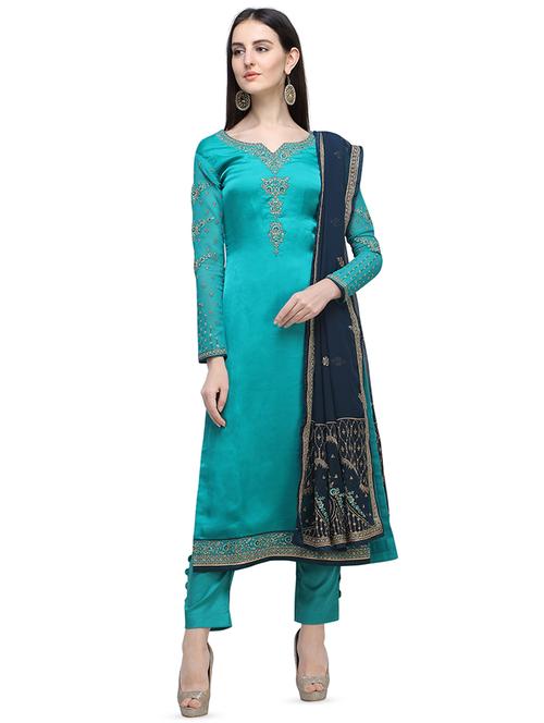 embroidered unstitched suit - 16649612 - Very Small Image - 1