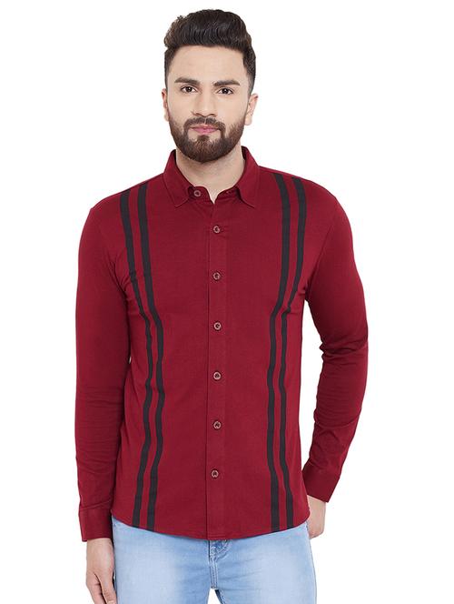 red striped casual shirt - 16649860 - Very Small Image - 1