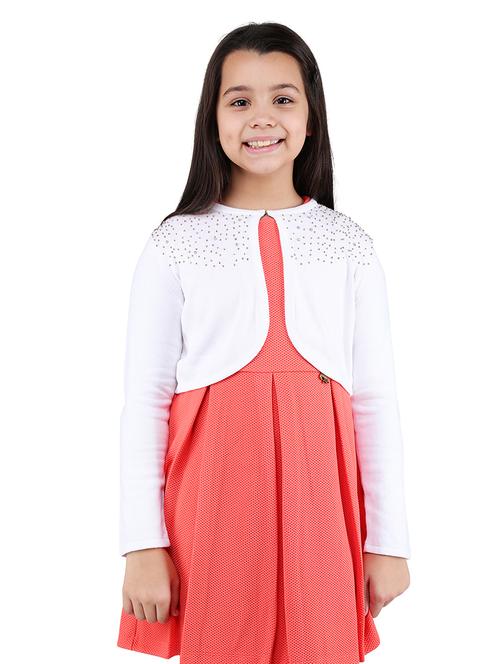 white long sleeved embellished shrug - 16650751 - Very Small Image - 1