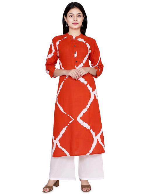 tie & dye kurta palazzo set - 16652341 - Very Small Image - 1
