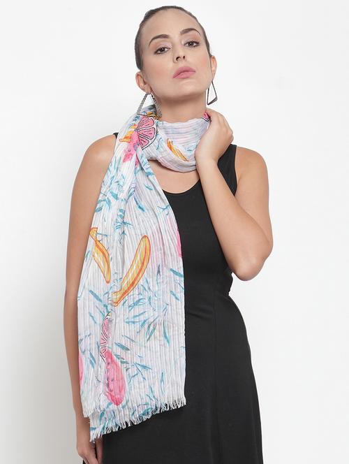 multi colored modal silk stole - 16653600 - Very Small Image - 1