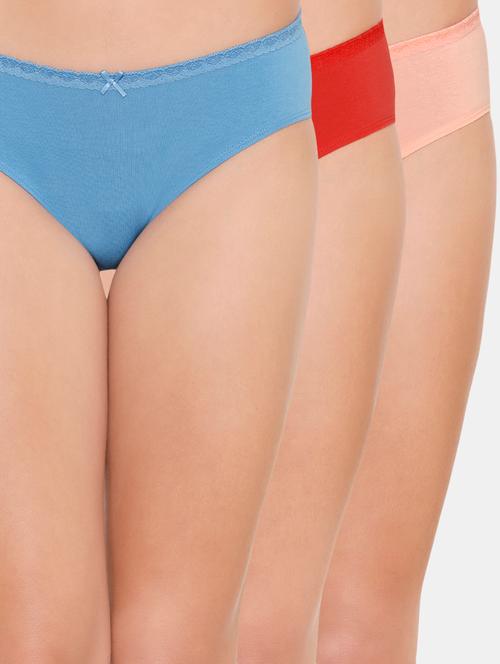 set of 3 bow patch hipster panty - 16653901 - Very Small Image - 1