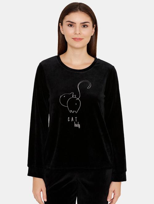 round neck quirky embroidered tee - 16654591 - Very Small Image - 1