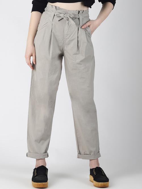 tie up waist pleated trouser - 16654643 - Very Small Image - 1