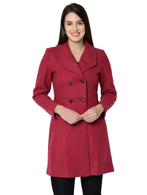 lapel neck wool trench coat - 16657611 - Very Small Image - 1