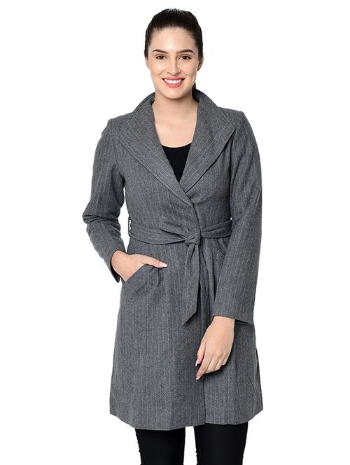 lapel neck tie knot overcoat coat - 16657614 - Very Small Image - 1