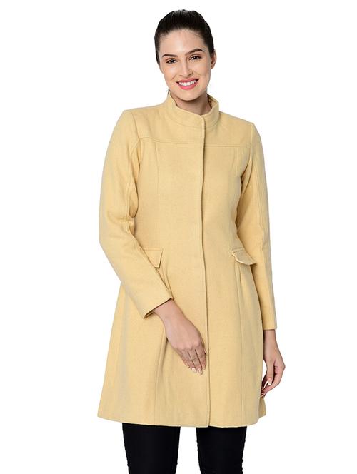 concealed placket long sleeved overcoat - 16657618 - Very Small Image - 1