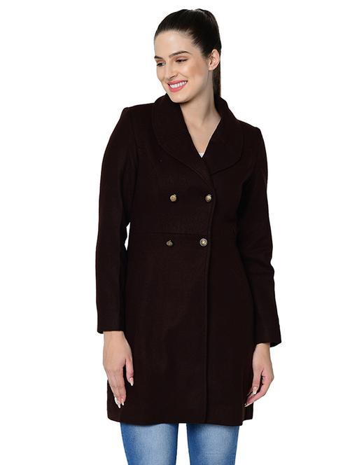 lapel neck wool trench coat - 16657626 - Very Small Image - 1