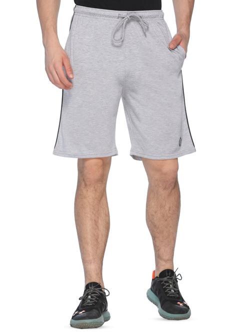 grey solid shorts - 16658195 - Very Small Image - 1