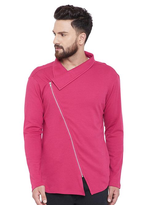 pink solid asymmetric t-shirt - 16658294 - Very Small Image - 1